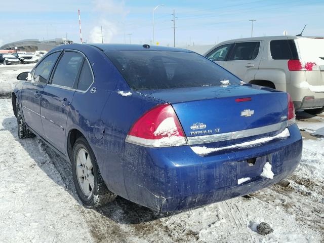 2G1WT58K079374833 - 2007 CHEVROLET IMPALA LT BLUE photo 3