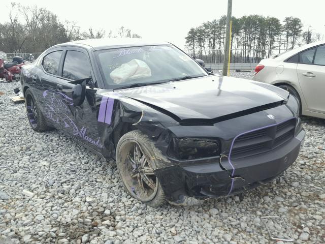 2B3KA33G48H144837 - 2008 DODGE CHARGER SX BLACK photo 1