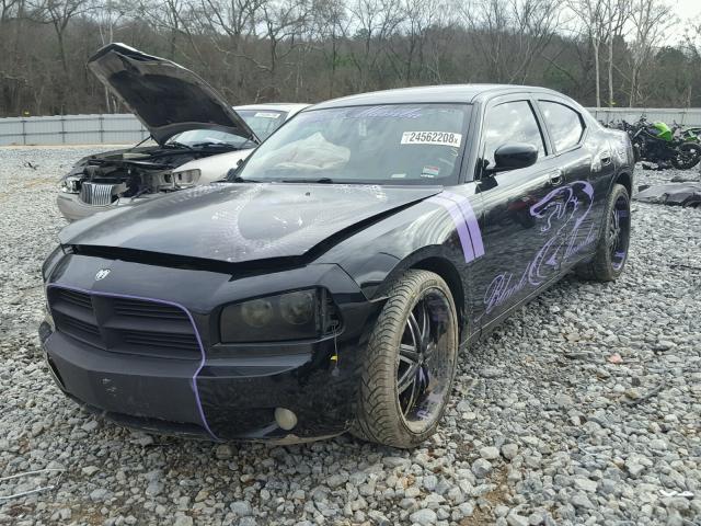 2B3KA33G48H144837 - 2008 DODGE CHARGER SX BLACK photo 2