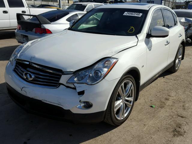 JN1BJ0HP8FM730752 - 2015 INFINITI QX50 WHITE photo 2