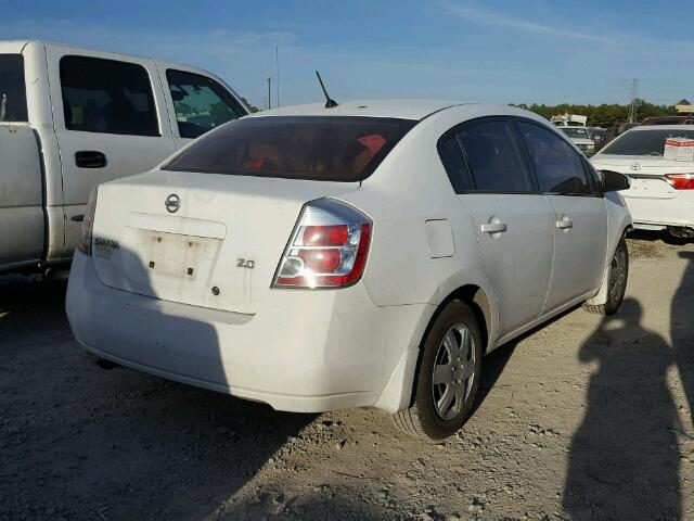 3N1AB61E77L682841 - 2007 NISSAN SENTRA 2.0 WHITE photo 4