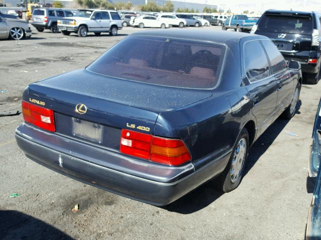 JT8UF22E2S0018506 - 1995 LEXUS LS 400 BLUE photo 4