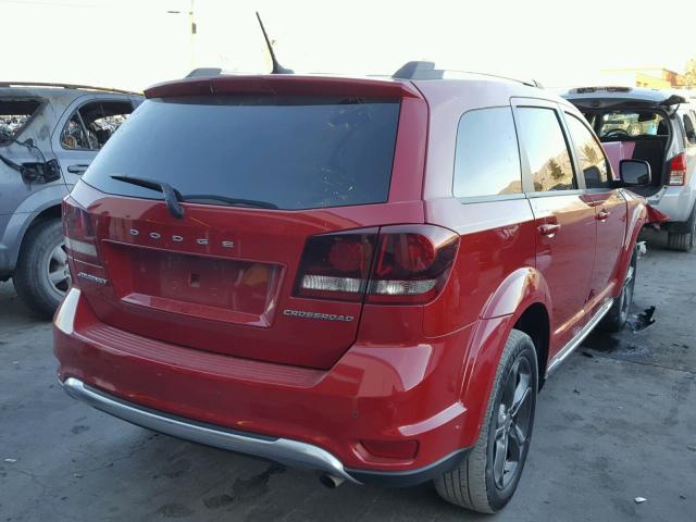 3C4PDCGB5FT637411 - 2015 DODGE JOURNEY CR RED photo 4