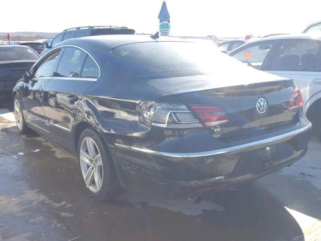 WVWBN7AN1DE558526 - 2013 VOLKSWAGEN CC SPORT BLACK photo 3