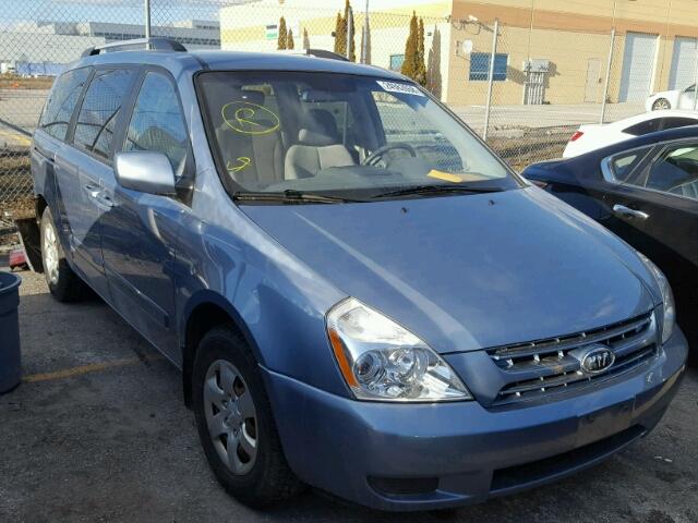 KNDMB233096293132 - 2009 KIA SEDONA EX BLUE photo 1