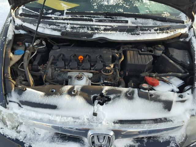 1HGFA16857L800040 - 2007 HONDA CIVIC EX BLACK photo 7