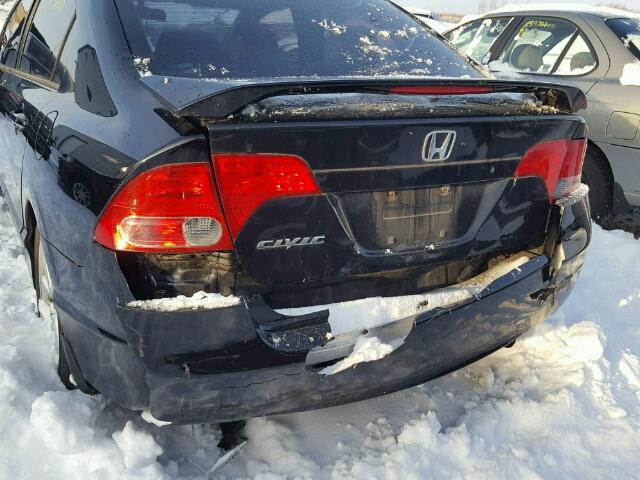 1HGFA16857L800040 - 2007 HONDA CIVIC EX BLACK photo 9