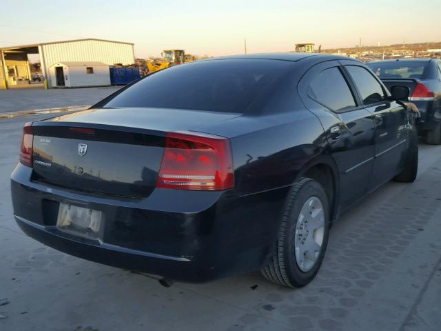 2B3KA43R17H700530 - 2007 DODGE CHARGER SE BLACK photo 4