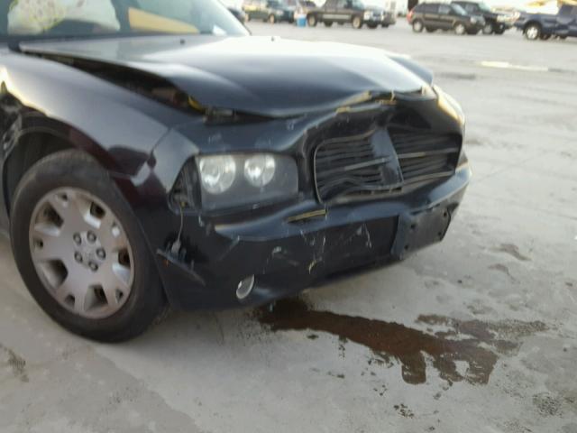 2B3KA43R17H700530 - 2007 DODGE CHARGER SE BLACK photo 9