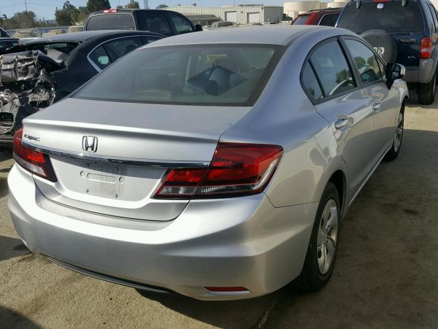 19XFB2F58EE223436 - 2014 HONDA CIVIC LX SILVER photo 2