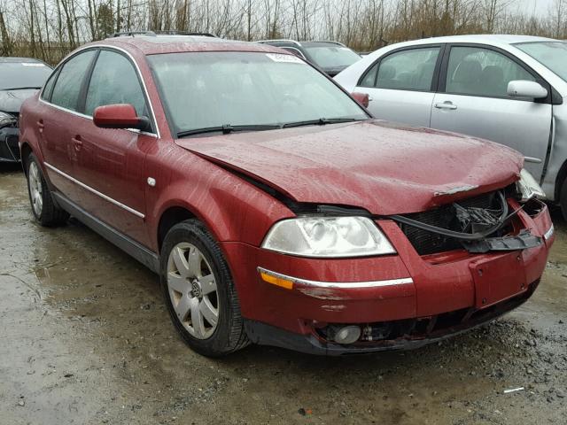 WVWRH63B23P095057 - 2003 VOLKSWAGEN PASSAT GLX RED photo 1