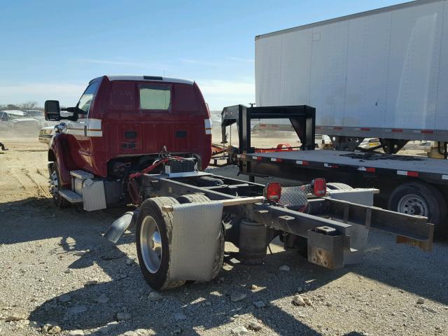 3FRWF6GL4BV077964 - 2011 FORD F650 SUPER RED photo 3