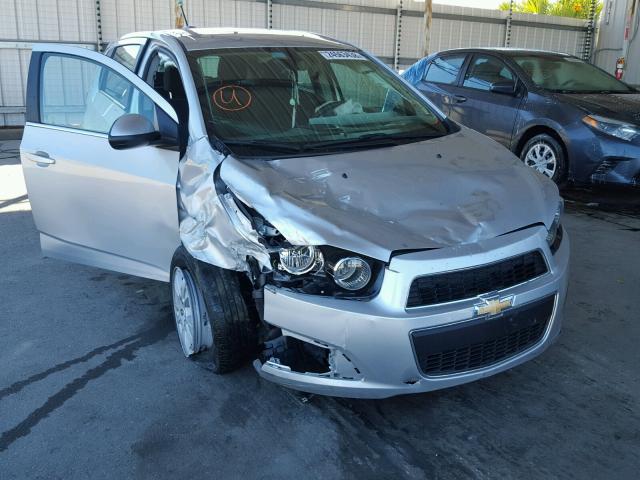 1G1JC6SH9F4132167 - 2015 CHEVROLET SONIC LT SILVER photo 1