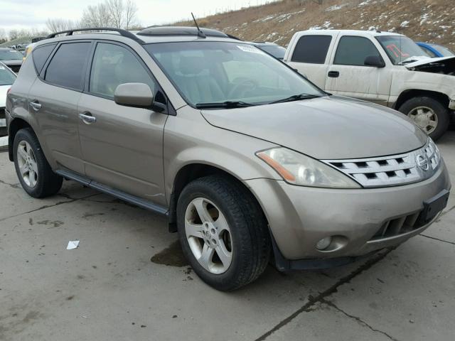 JN8AZ08W63W236922 - 2003 NISSAN MURANO SL TAN photo 1