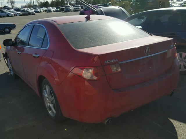 JH4CU2F49DC006812 - 2013 ACURA TSX RED photo 3