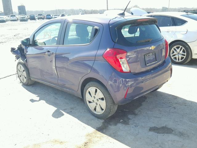 KL8CB6SA9GC580995 - 2016 CHEVROLET SPARK LS PURPLE photo 3