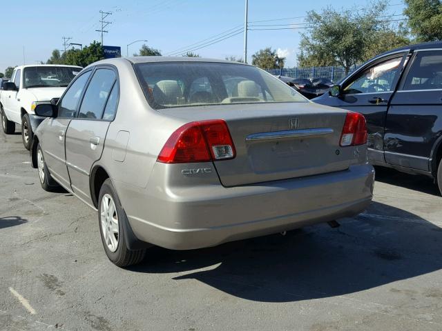 2HGES16533H521322 - 2003 HONDA CIVIC LX TAN photo 3