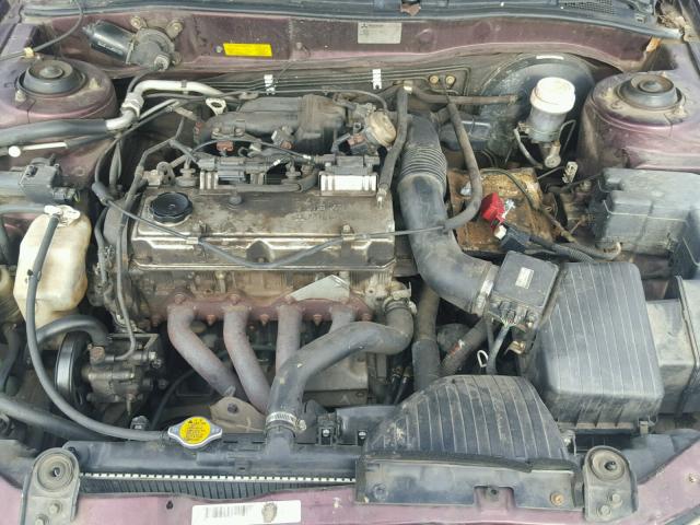 4A3AA46G8XE001758 - 1999 MITSUBISHI GALANT ES BURGUNDY photo 7