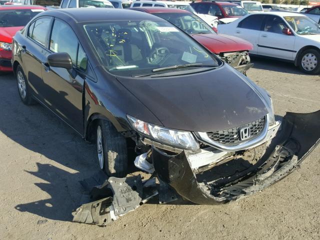 2HGFB2F57EH535334 - 2014 HONDA CIVIC LX BROWN photo 1