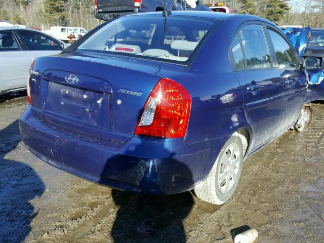 KMHCN4ACXAU419638 - 2010 HYUNDAI ACCENT GLS BLUE photo 4