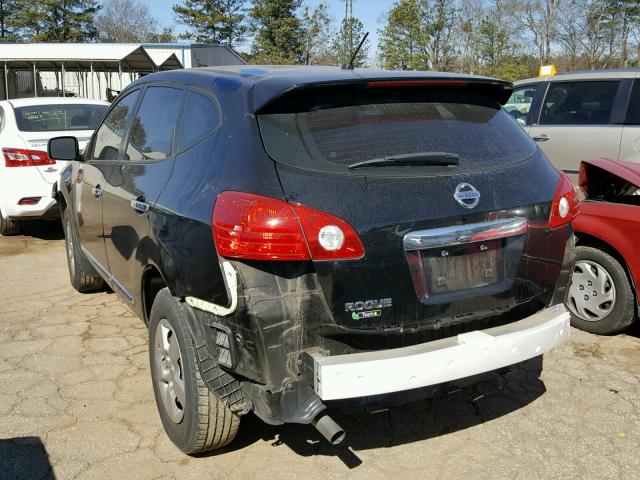 JN8AS5MT1CW269484 - 2012 NISSAN ROGUE S BLACK photo 3