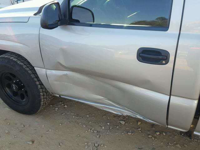 1GCEC14X77Z189908 - 2007 CHEVROLET SILVERADO TAN photo 9