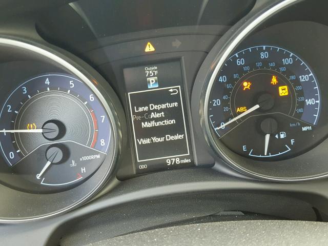 JTNKARJE7HJ541133 - 2017 TOYOTA COROLLA IM WHITE photo 8