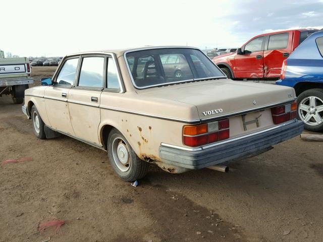 YV1AX8841E1963510 - 1984 VOLVO 244 DL TAN photo 3