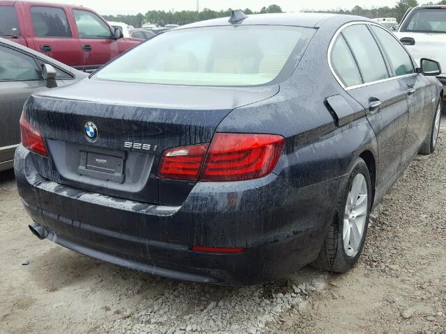 WBAXG5C59DDY33435 - 2013 BMW 528 I BLUE photo 4