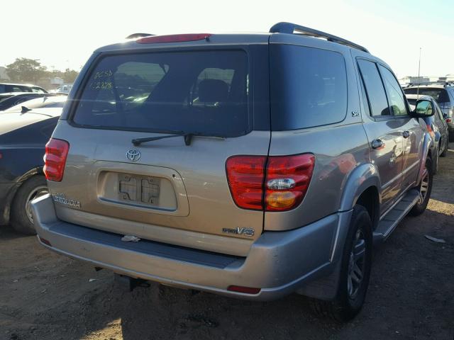 5TDZT34A83S192661 - 2003 TOYOTA SEQUOIA SR TAN photo 4