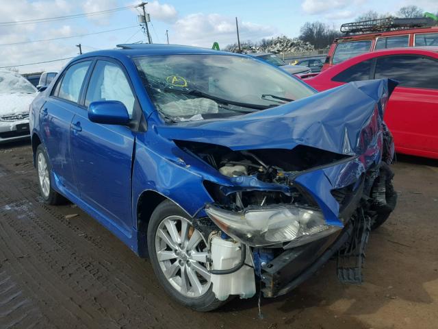 1NXBU40E59Z144161 - 2009 TOYOTA COROLLA BA BLUE photo 1