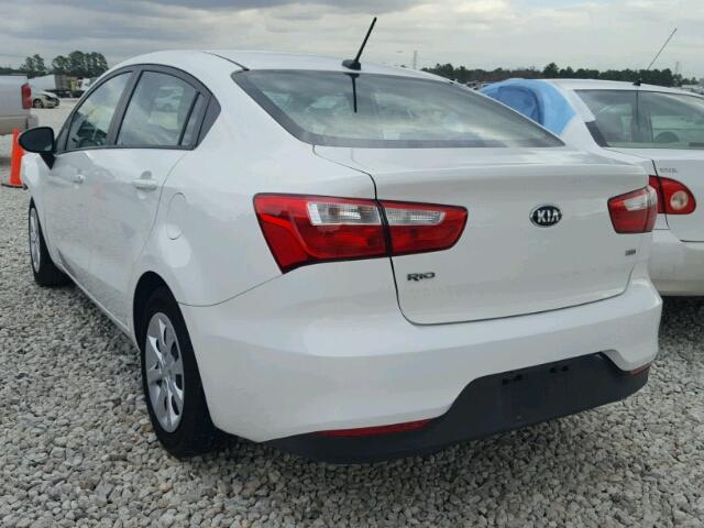 KNADM4A35G6692752 - 2016 KIA RIO LX WHITE photo 3