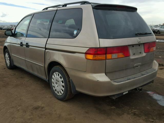 5FNRL18504B026867 - 2004 HONDA ODYSSEY LX GOLD photo 3