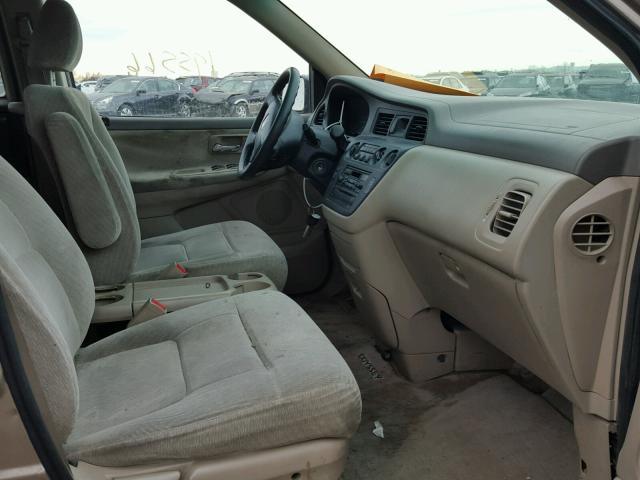 5FNRL18504B026867 - 2004 HONDA ODYSSEY LX GOLD photo 5