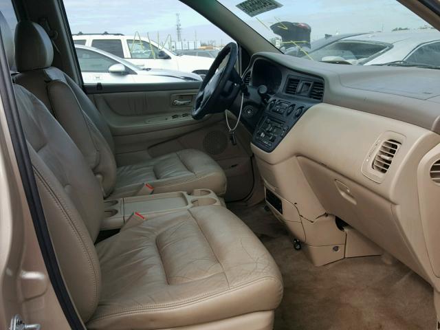 5FNRL18042B019714 - 2002 HONDA ODYSSEY EX BEIGE photo 5