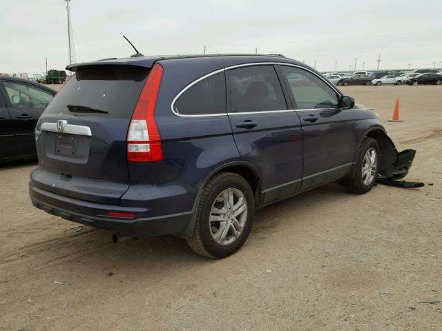 5J6RE3H79AL050479 - 2010 HONDA CR-V EXL BLUE photo 4