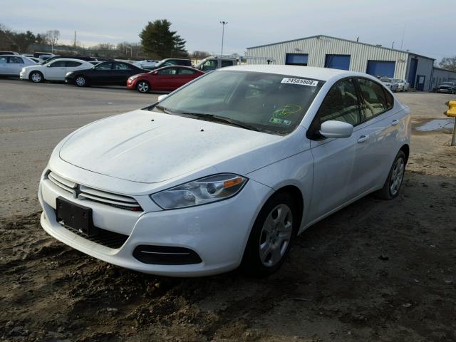 1C3CDFAA1FD281954 - 2015 DODGE DART SE WHITE photo 2