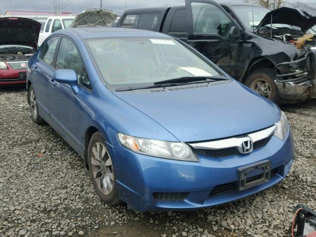 19XFA16809E002135 - 2009 HONDA CIVIC EX ლურჯი ფოტო 1