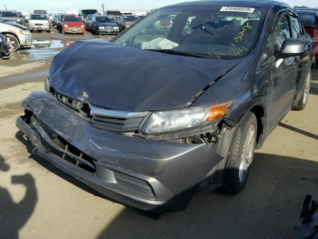 2HGFB2F85CH574530 - 2012 HONDA CIVIC EX გრაფიტი ფოტო 2