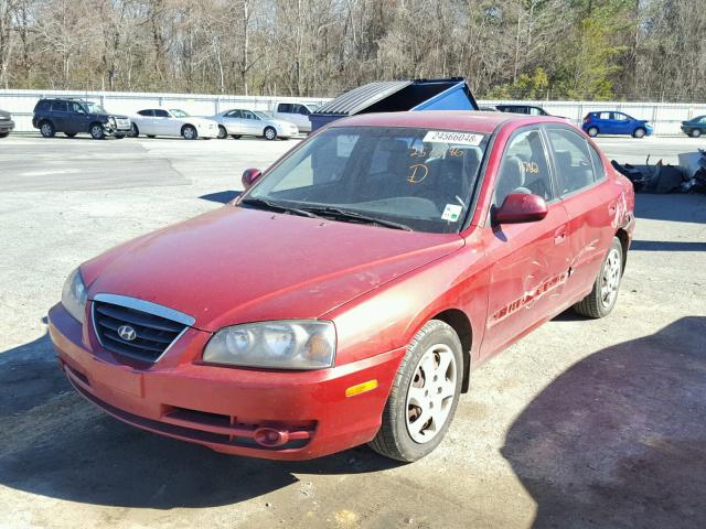 KMHDN46D56U251386 - 2006 HYUNDAI ELANTRA GL MAROON photo 2