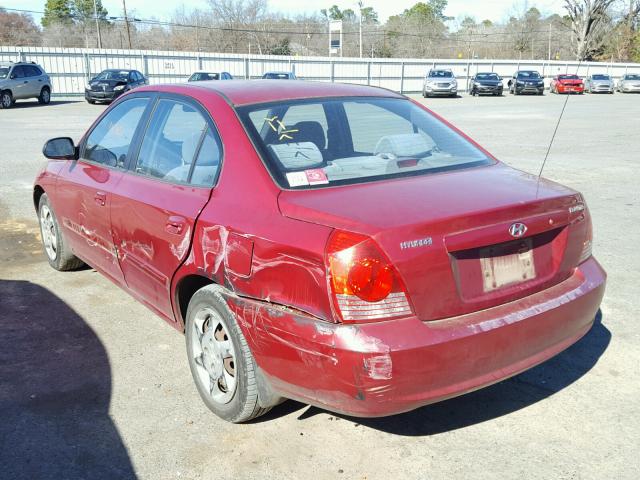 KMHDN46D56U251386 - 2006 HYUNDAI ELANTRA GL MAROON photo 3