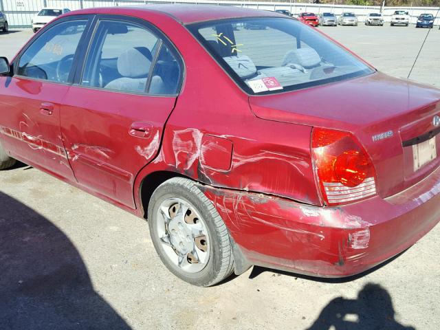 KMHDN46D56U251386 - 2006 HYUNDAI ELANTRA GL MAROON photo 9