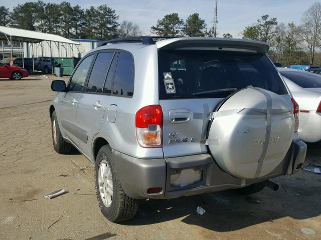 JTEGH20VX10023460 - 2001 TOYOTA RAV4 SILVER photo 3