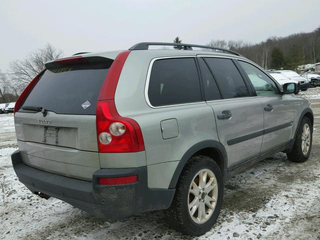 YV1CZ91H941076919 - 2004 VOLVO XC90 T6 GREEN photo 4