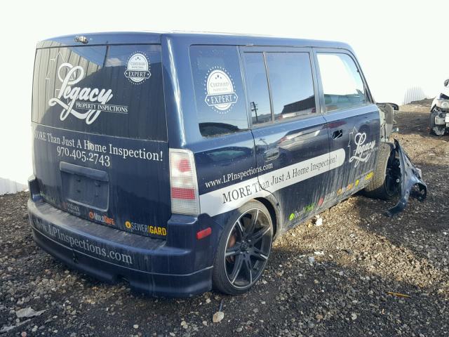 JTLKT324940167310 - 2004 TOYOTA SCION XB ლურჯი ფოტო 4