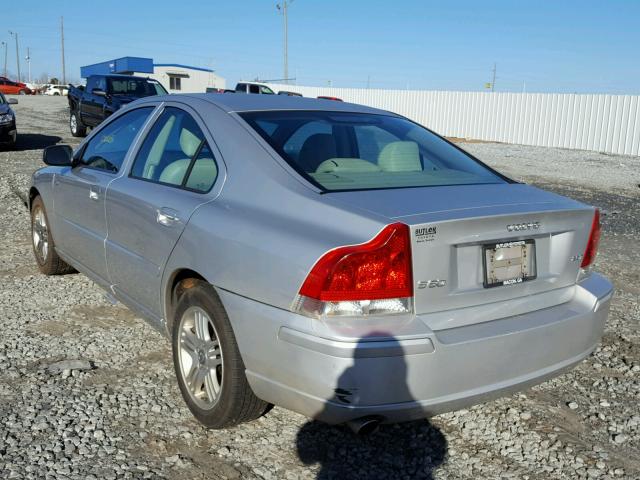 YV1RS592782690813 - 2008 VOLVO S60 2.5T SILVER photo 3