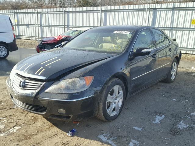 JH4KB165X5C011572 - 2005 ACURA RL შავი ფოტო 2