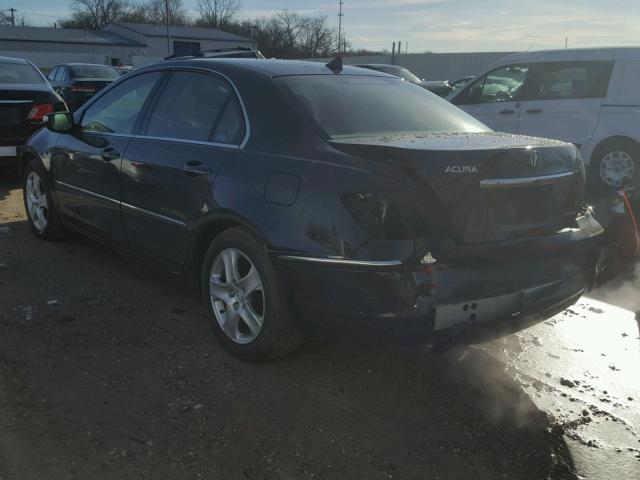 JH4KB165X5C011572 - 2005 ACURA RL BLACK photo 3