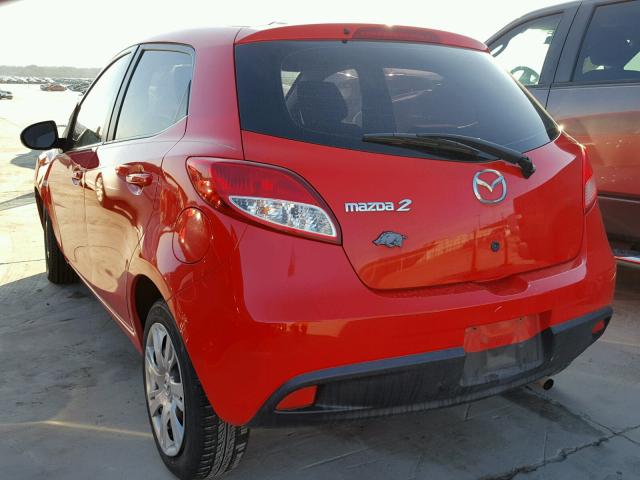 JM1DE1HY1B0127314 - 2011 MAZDA MAZDA2 RED photo 3