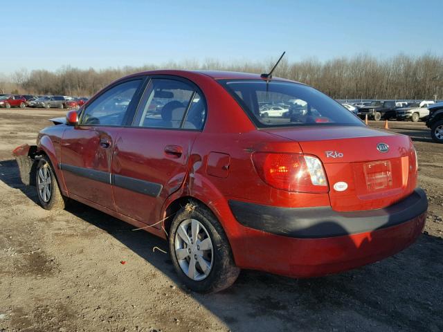 KNADE223296518978 - 2009 KIA RIO BASE RED photo 3